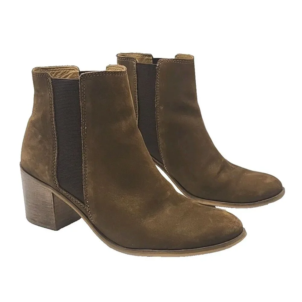 Dune London Pora Ankle Boots Brown Fuede 2.5